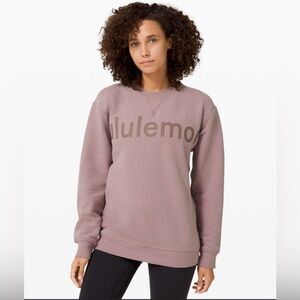 Lululemon Purple Sweatshirt 4 logo $118 purple top shirt